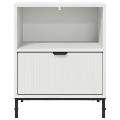 Нощни маси 2 pcs Бяло 49 x 36 x 61 см Инженерно дърво