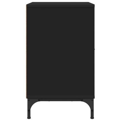 Нощни маси 2 pcs Черно 49 x 36 x 61 см Инженерно дърво
