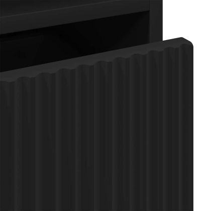 Нощни маси 2 pcs Черно 49 x 36 x 61 см Инженерно дърво