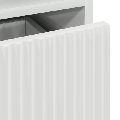 Нощно шкафче с чекмедже Бяло Със Силен Гланц 49 x 36 x 61 см