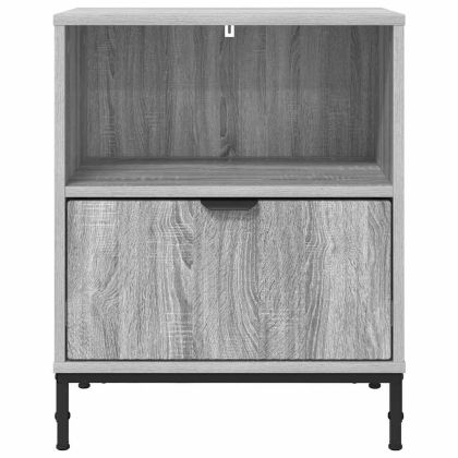 Нощни маси 2 pcs Сив сонома 49 x 36 x 61 см Инженерно дърво