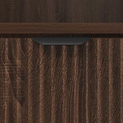 Нощно шкафче Кафяв дъб 49 x 36 x 61 см Инженерно дърво