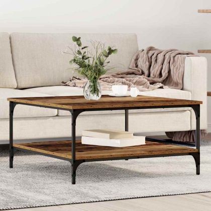 Масичка за кафе Старо дърво 80 x 80 x 40 cm Инженерно дърво