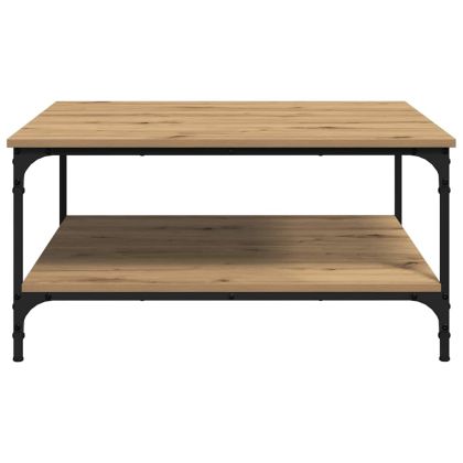 Масичка за кафе дъб артизан 80 x 80 x 40 cm Инженерно дърво