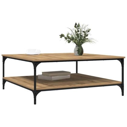 Масичка за кафе дъб артизан 100 x 100 x 40 cm Инженерно дърво