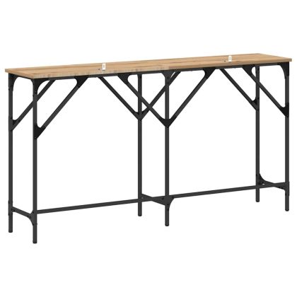 Конзолна маса дъб артизан 140 x 29 x 75 см Инженерно дърво