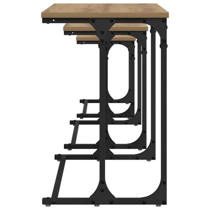 Нестинг масичка за кафе 3 pcs дъб артизан 50.5 x 35 x 53 см