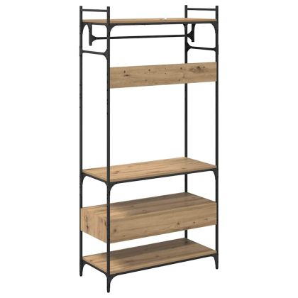 Гардероб с рафт дъб артизан 89 x 39 x 184.5 см Инженерно дърво