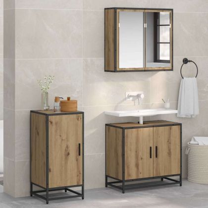 Служебен шкаф дъб артизан 35 x 35.5 x 76 см Инженерно дърво