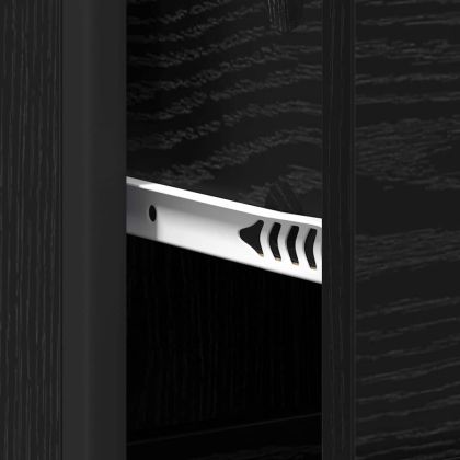 Комплект мебели за баня с рафт Черния дъб 35 x 37,5 x 166 см