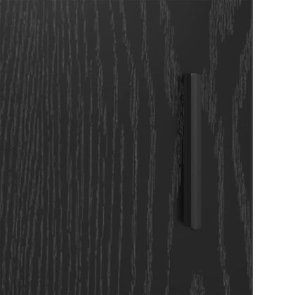 Шкаф за баня с врата Черния дъб 65 x 33 x 60 см Инженерно дърво