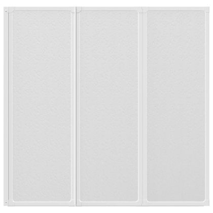 Сгъваем параван за баня с 3 панела, 141 x 132 см.