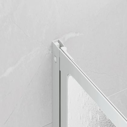 Сгъваем параван за баня с 3 панела, 141 x 132 см.