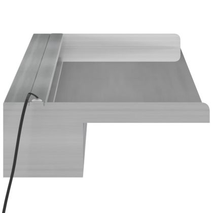 Преливник за водопад с RGB LED, неръждаема стомана, 108 см