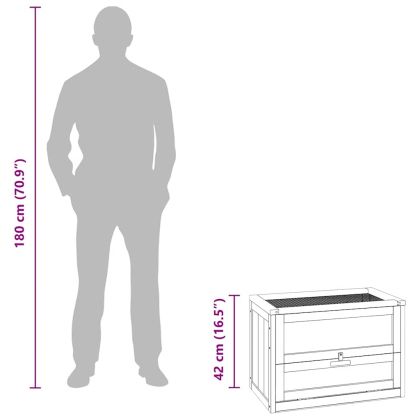 Клетка за хамстери 60x35,5x42 см масивна ела