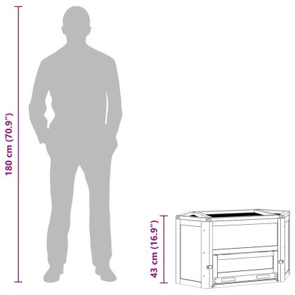 Клетка за хамстери 80x40x43 см масивна ела