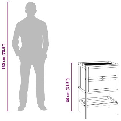 Клетка за хамстери, 55x40x80 см, масивна дървесина, ела