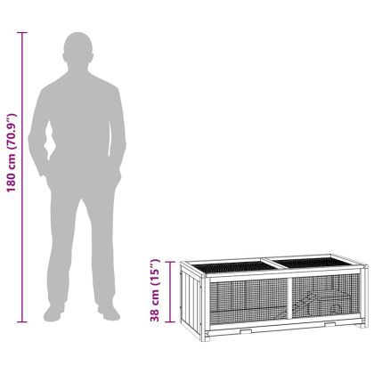 Клетка за хамстери 104x52x38 см масивна ела