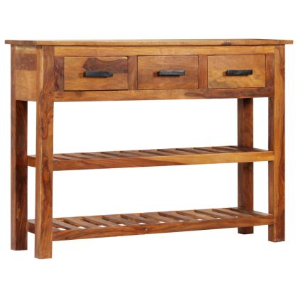 Бюфет с 3 чекмеджета, 110x30x80 см, дърво масив