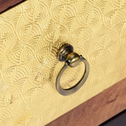 Страничен шкаф, 40x30x110 см, акациево дърво масив