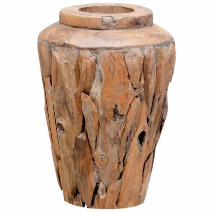 Декоративна ваза, 40x60 см, тиково дърво масив