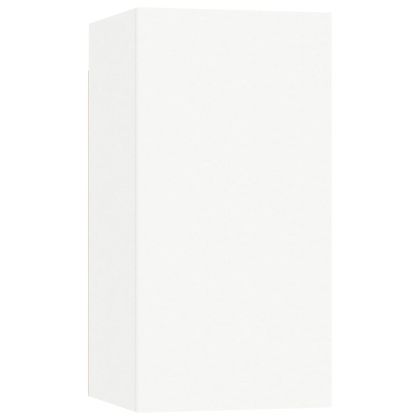 ТВ шкафове, 4 бр, бели, 30,5x30x60 см, инженерно дърво