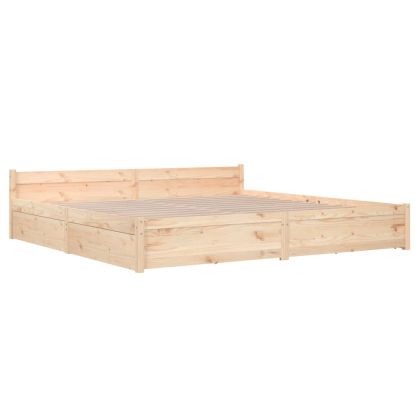 Рамка за легло с чекмеджета, 180x200 см, Super King