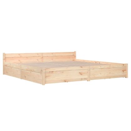 Рамка за легло с чекмеджета, 200x200 см