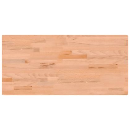 Работна маса 115x55x81,5 см масивно дърво бук и метал