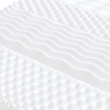 Канапе с походно легло и матрак бяло 90x200 см изкуствена кожа