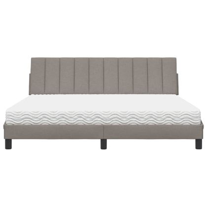 Легло с матрак Hanko, таупе, 180x200 см, плат