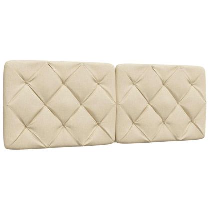 Легло с матрак, кремаво, 120x200 см, плат