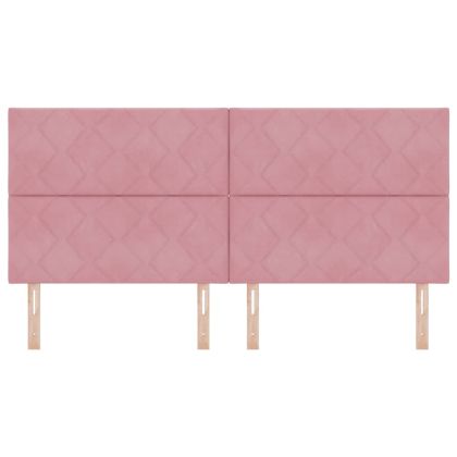 LED табла С LED лентисти светлини Розово 200 cm Кадифе