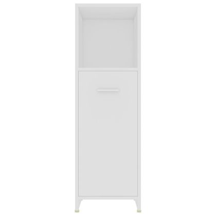 Комплект мебели за баня от 4 части, бял