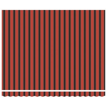 Сгъваем навес Червен и черен 350 x 250 cm текстил