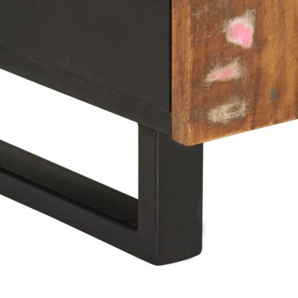 ТВ шкаф, 105x33,5x46 см, масивно регенерирано и инженерно дърво