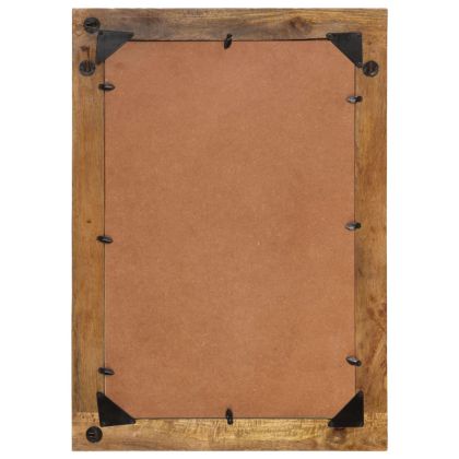 Огледало, 70x50 см, мангово дърво масив и стъкло