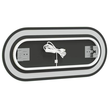 LED огледало за баня, 70x30 см, овално