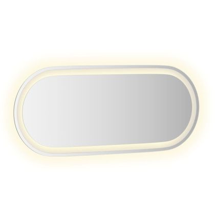 LED огледало за баня, 90x40 см, овално