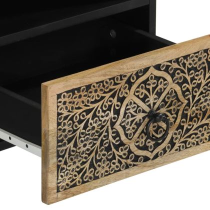 Нощни шкафчета, 2 бр, 40x33x46 см, манго масив