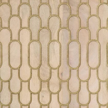 Страничен шкаф 60x33x75 см манго масивно дърво