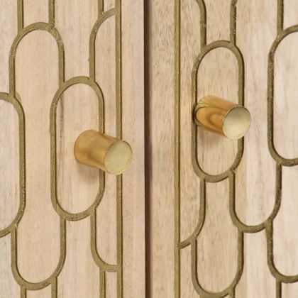 Висок шкаф, 60x33x100 см, мангово дърво масив