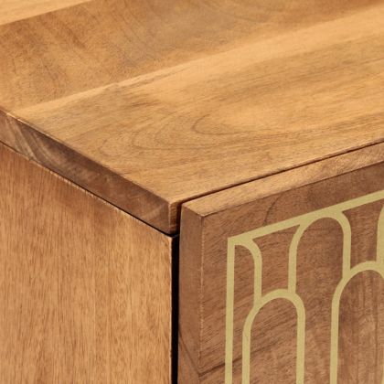 Нощни шкафчета, 2 бр, 40x33x46 см, манго масив