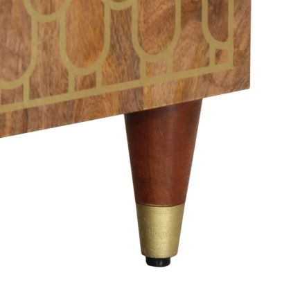 Шкаф за баня 62x33x58 см масивно мангово дърво