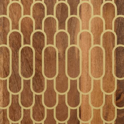 Шкаф за баня 38x33x160 см масивно мангово дърво