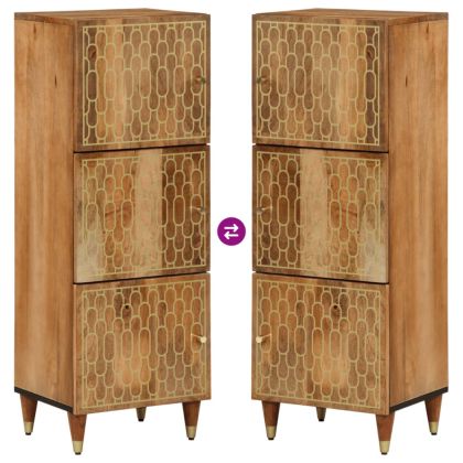 Висок шкаф, 40x33x110 см, мангово дърво масив