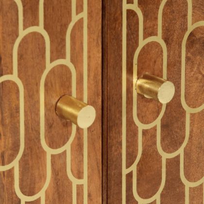 Висок шкаф, 60x33x100 см, мангово дърво масив