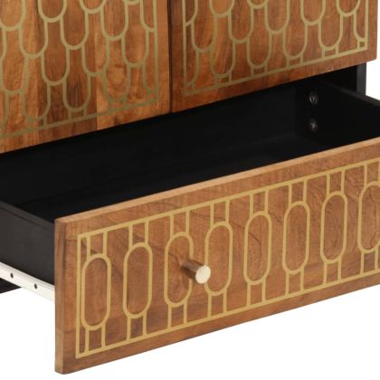 Висок шкаф, 60x33x100 см, мангово дърво масив