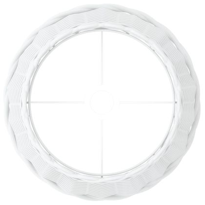 Абажур за лампа бял Ø38x23 см ракита