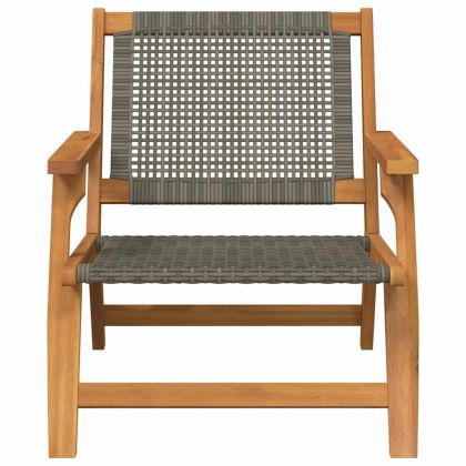 Градинска мебел 2 pcs Сив 67 x 78 x 73 см